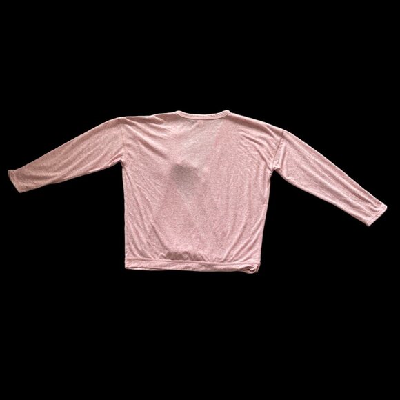 J.Crew Women's Wrap Cardigan Sweater Pale Pink V-Neck Tie Closure Linen Blend La - Picture 2 of 6